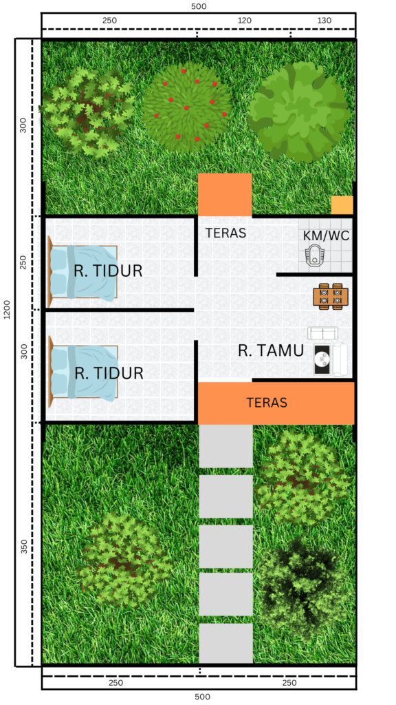 layout denah grand anandara residan